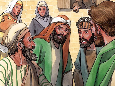 Les uns disaient: “C’est lui”. D’autres disaient: “Non, mais il lui ressemble”. Et lui-même disait: “C’est moi”. – Numéro de diapositive 7