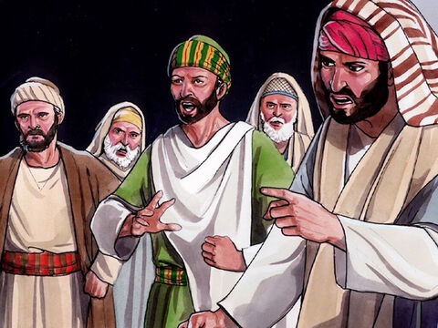 Ils l’injurièrent et dirent: “C’est toi qui es son disciple; nous, nous sommes disciples de Moïse. Nous savons que Dieu a parlé à Moïse; mais celui-ci, nous ne savons d’où il est.” – Numéro de diapositive 5