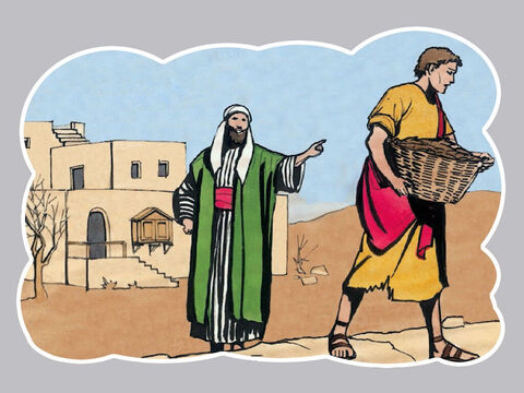 Il alla se mettre au service d’un des habitants du pays, qui l’envoya dans ses champs garder les pourceaux. – Numéro de diapositive 6