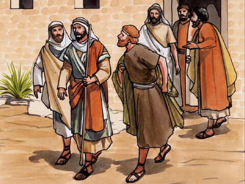 Là-dessus Thomas, appelé Didyme, dit aux autres disciples: «Allons-y, nous aussi, afin de mourir avec lui.» – Numéro de diapositive 7
