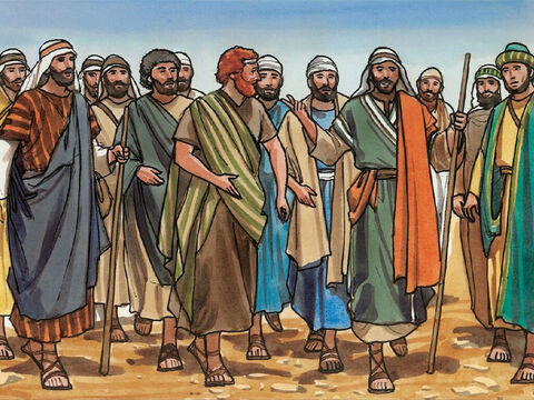 Mais les disciples ne comprirent rien à cela: c'était pour eux un langage obscur, des paroles dont ils ne saisissaient pas le sens. – Numéro de diapositive 5