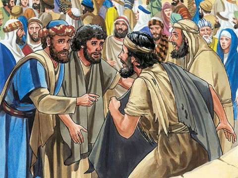 Jésus s'arrêta et ordonna qu'on le lui amène; – Numéro de diapositive 5