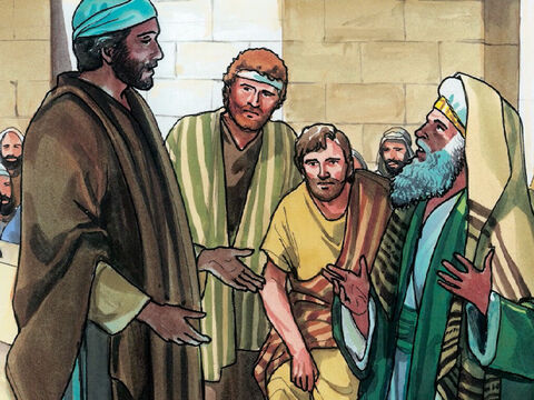 Alors ils répondirent à Jésus: «Nous ne savons pas.» Jésus leur répondit: «Moi non plus, je ne vous dirai pas par quelle autorité je fais ces choses.» – Numéro de diapositive 14