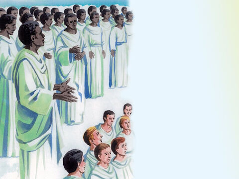 Les justes lui répondront: ‘Seigneur, quand t'avons-nous vu affamé et t'avons-nous donné à manger, ou assoiffé et t'avons-nous donné à boire? 38 Quand t'avons-nous vu étranger et t'avons-nous accueilli, ou nu et t'avons-nous habillé? Quand t'avons-nous vu malade ou en prison et sommes-nous allés vers toi?’ – Numéro de diapositive 9