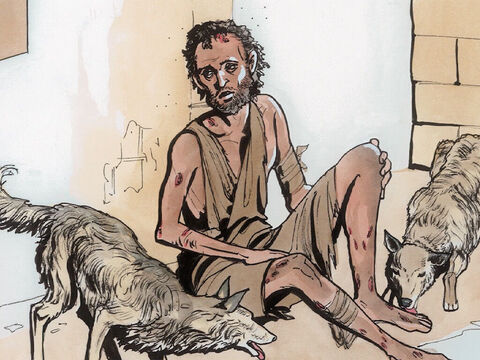 j'étais étranger et vous ne m'avez pas accueilli; j'étais nu et vous ne m'avez pas habillé; j'étais malade et en prison et vous ne m'avez pas rendu visite.’ – Numéro de diapositive 14