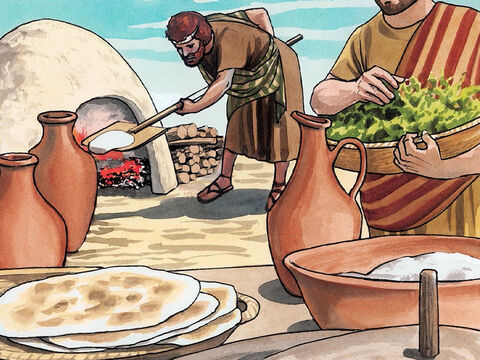 Les disciples firent ce que Jésus leur avait ordonné et préparèrent la Pâque. – Numéro de diapositive 3
