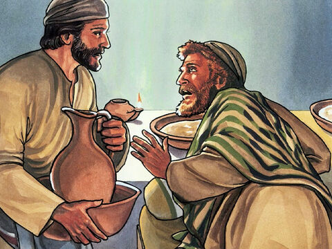 Il arriva donc vers Simon Pierre qui lui dit: «Toi, Seigneur, tu me laves les pieds!» – Numéro de diapositive 7
