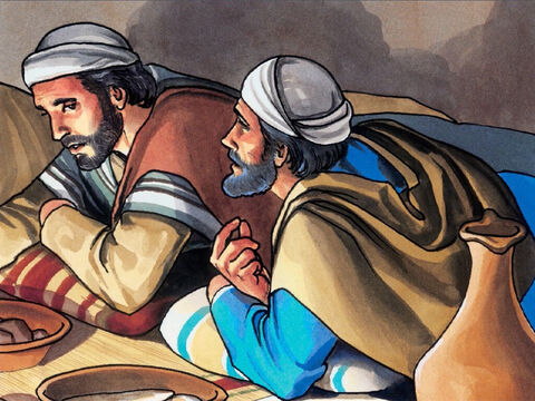 Dès que Judas eut pris le morceau, Satan entra en lui. Jésus lui dit: «Ce que tu fais, fais-le rapidement.» – Numéro de diapositive 6