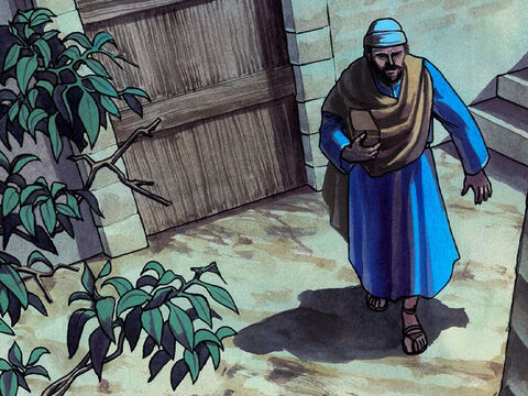 Après avoir pris le morceau, Judas sortit aussitôt. Il faisait nuit. – Numéro de diapositive 8