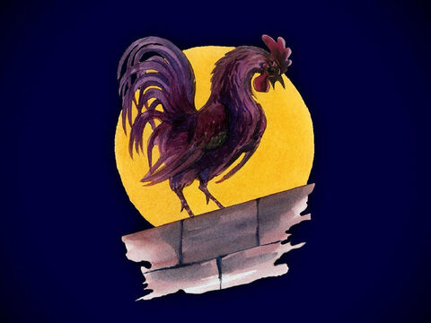 cette nuit même, avant que le coq chante, trois fois tu me renieras.» – Numéro de diapositive 11