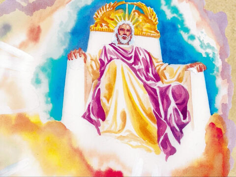 Jésus lui répondit: «Tu le dis. De plus, je vous le déclare, vous verrez désormais le Fils de l'homme assis à la droite du Tout-Puissant et venant sur les nuées du ciel.» – Numéro de diapositive 10
