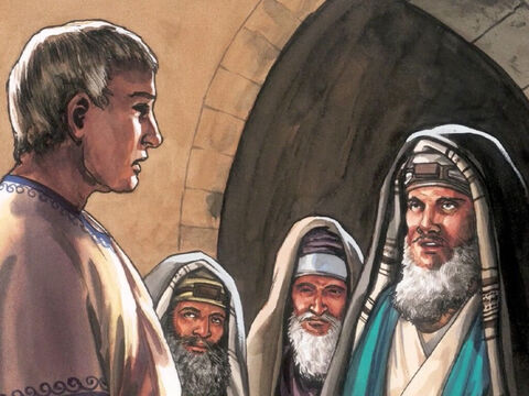 Les chefs des prêtres des Juifs dirent à Pilate: «N'écris pas: ‘Le roi des Juifs’, mais plutôt: ‘Cet homme a dit: Je suis le roi des Juifs.’» Pilate répondit: «Ce que j'ai écrit, je l'ai écrit.» – Numéro de diapositive 11