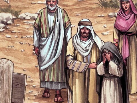 Puis il dit au disciple: «Voici ta mère.» Dès ce moment-là, le disciple la prit chez lui. – Numéro de diapositive 9