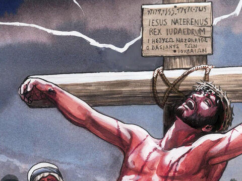 Jésus s'écria d'une voix forte: «Père, entre tes mains, je remets mon esprit.» – Numéro de diapositive 4