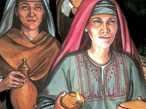 achetèrent des aromates afin d'aller embaumer Jésus. – Numéro de diapositive 5