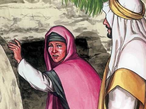 Jésus lui dit: «Femme, pourquoi pleures-tu? Qui cherches-tu?» – Numéro de diapositive 6