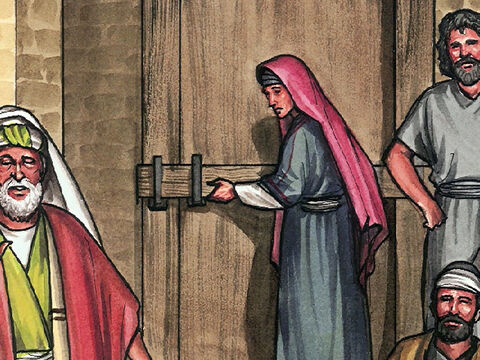 les portes de la maison où les disciples se trouvaient [rassemblés] étaient fermées car ils avaient peur des chefs juifs; – Numéro de diapositive 2