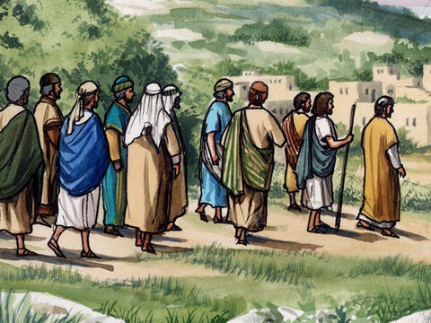 Il les conduisit jusque vers Béthanie, – Numéro de diapositive 5