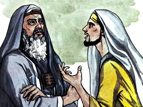 Quant à Saul, il respirait toujours la menace et le meurtre contre les disciples du Seigneur. Il se rendit chez le grand-prêtre et lui demanda des lettres pour les synagogues de Damas – Numéro de diapositive 1