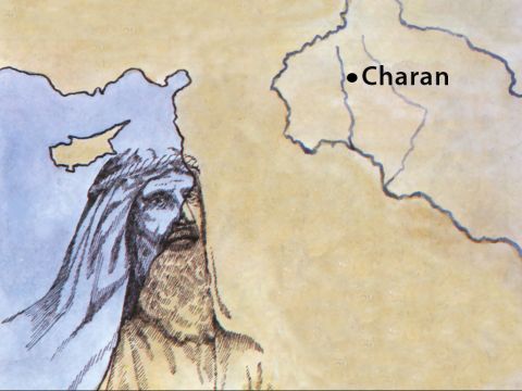 Le Dieu de gloire est apparu à notre ancêtre Abraham lorsqu'il était en Mésopotamie, avant qu'il ne s'installe à Charan, et lui a dit: Quitte ton pays et ta famille et va dans le pays que je te montrerai. Il a alors quitté le pays des Chaldéens et est allé habiter à Charan. De là, après la mort de son père, Dieu l’a fait passer dans le pays que vous habitez maintenant. Il ne lui a donné aucun héritage dans ce pays, pas même de quoi poser le pied, – Numéro de diapositive 11