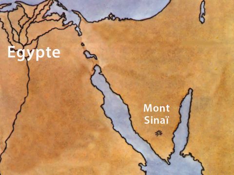 A cette parole, Moïse a pris la fuite et est allé habiter dans le pays de Madian, où il a eu deux fils. – Numéro de diapositive 8