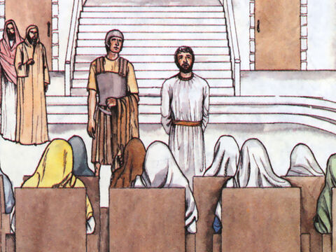 Ses frères comprendraient que Dieu leur accordait la délivrance par son intermédiaire, pensait-il, mais ils ne l’ont pas compris. Le jour suivant, il est venu au milieu d'eux alors que certains se battaient et il a essayé de ramener la paix en leur disant: ‘Vous êtes frères! Pourquoi vous faites-vous du mal l'un à l'autre?’ – Numéro de diapositive 6