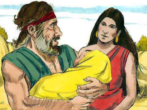 Finalement, Jacob et Rachel eurent un fils qui fut nommé Joseph. – Numéro de diapositive 1