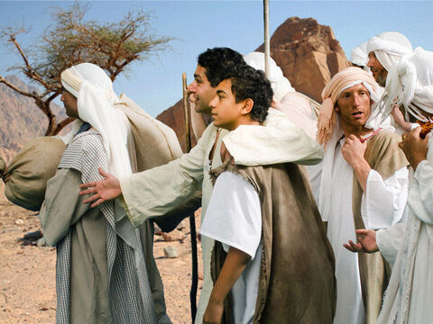 Puis ils se rendent en Egypte, emmenant Benjamin avec eux. – Numéro de diapositive 6