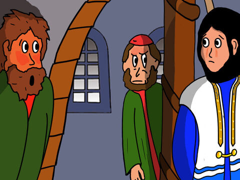 À ce moment-là, Jésus se retourna et regarda Pierre. Pierre se souvint de ce que Jésus avait dit; et il avait tellement honte qu’il sortit de la cour. – Numéro de diapositive 37