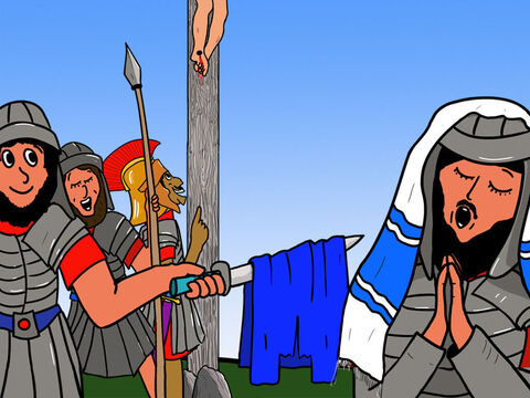 Les soldats insultaient Jésus de ce qu’il était le “roi des Juifs”... – Numéro de diapositive 21