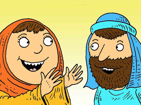 Marie était tellement heureuse! Jésus était mort, mais à présent il vivait! Jésus lui dit d’aller trouver ses amis et de leur raconter la bonne nouvelle! – Numéro de diapositive 7