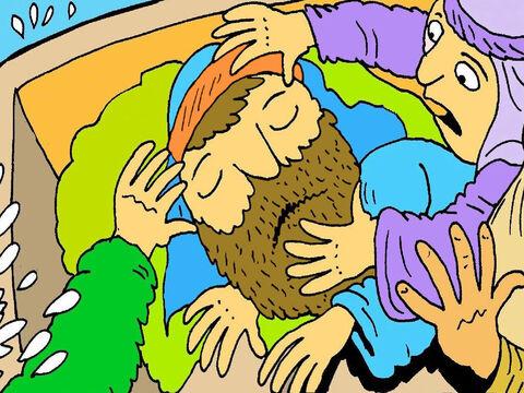 “Jésus, réveille-toi! Aide-nous! Les vagues sont trop grosses et nous sommes en danger!”, crièrent-ils. – Numéro de diapositive 5