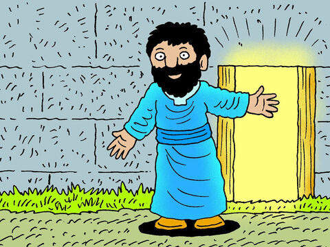 Jésus est cette porte – notre seul chemin qui mène à Dieu. Il nous donne sa vie nouvelle, et nous laissons notre passé derrière nous. Au lieu de la solitude, de la tristesse, de la culpabilité et de la peur, il donne le pardon, l’amour, la joie et la paix. – Numéro de diapositive 8