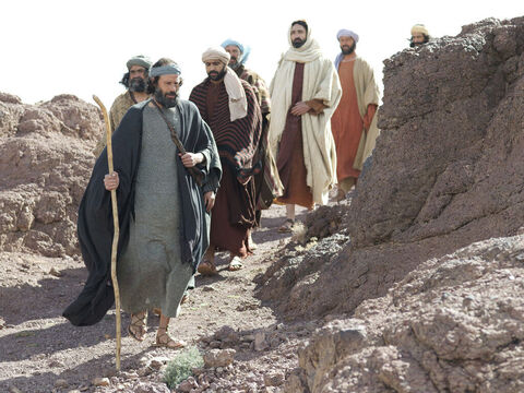 Après un séjour dans la région de Tyr et de Sidon, Jésus retourna près de la Mer de Galilée, dans une région où se trouvaient beaucoup de païens. Puis il monta sur une montagne et s’y assit. – Numéro de diapositive 1