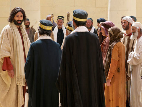 Les pharisiens firent cette objection: “Tu rends témoignage de toi-même; ton témoignage n’est pas vrai!” – Numéro de diapositive 3