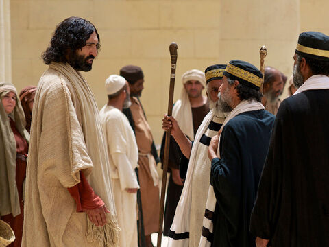 Les pharisiens lui demandèrent donc: “Où est ton Père?” – Numéro de diapositive 7