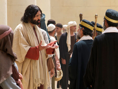 Jésus répondit: “Vous ne connaissez ni moi, ni mon Père. Si vous me connaissiez, vous connaîtriez aussi mon Père.” – Numéro de diapositive 8