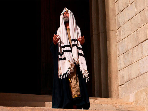 “Le pharisien, debout, priait ainsi en lui-même:...” – Numéro de diapositive 3