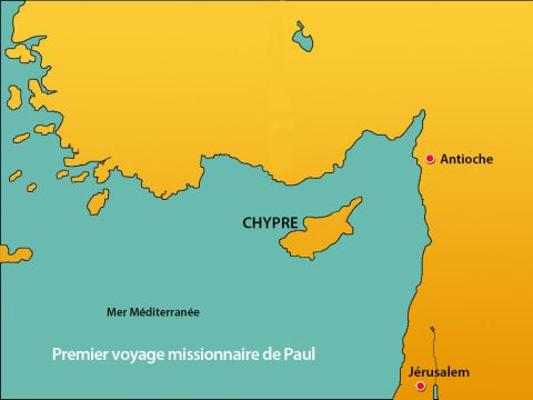 Antioche était située au nord de Jérusalem, en Syrie. Lorsque les nouvelles de païens devenant chrétiens atteignirent Jérusalem, ils envoyèrent Barnabas à Antioche pour savoir ce qu'il s'y passait. – Numéro de diapositive 2