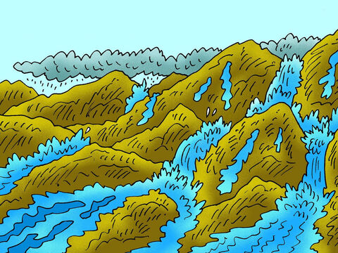 « La terre gonfle comme le Nil lorsqu’il est inondé ; puis l'eau baisse. » – Numéro de diapositive 13