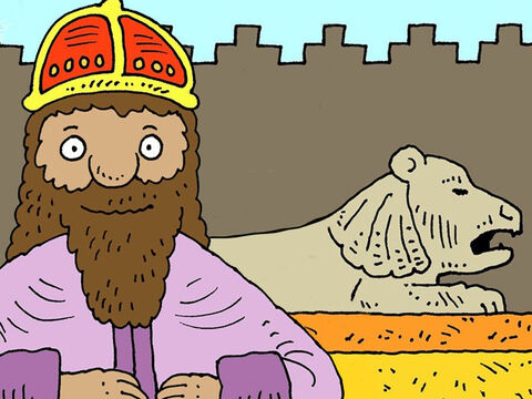 Le roi Belschatsar, fier, provocateur et méchant, a été tué et son empire est tombé dans les mains du roi Cyrus.<br/>Ses jours avaient été comptés et il faisait maintenant face au jugement de Dieu. – Numéro de diapositive 28