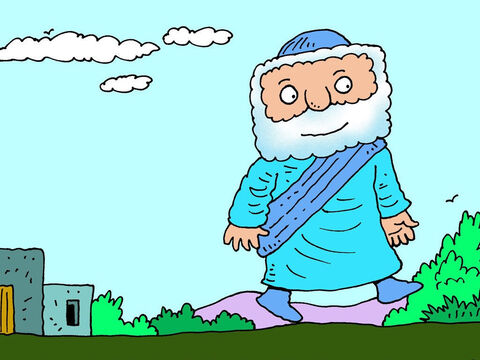 Élisée était un prophète de Dieu qui se déplaçait d'un endroit à un autre en enseignant et en prêchant en chemin. – Numéro de diapositive 1