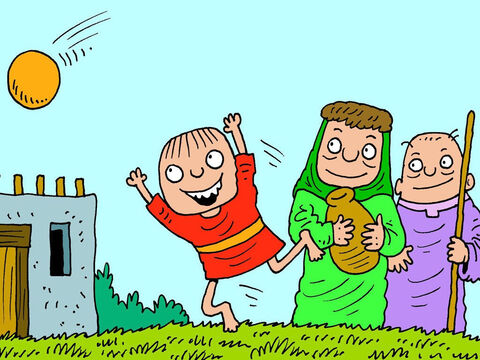 Dieu avait donné un fils à une gentille vieille femme et à son mari, tout comme l'avait annoncé le prophète Élisée. L'enfant est devenu un garçon et a apporté un grand bonheur à sa mère. Puis un jour, quelque chose de très triste s'est produit. – Numéro de diapositive 1