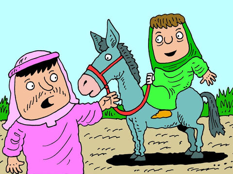 Guéhazi courut alors à la rencontre de cette femme. « Tout va bien ? » demanda-t-il.<br/>« Oui, tout va bien », répondit-elle. Elle dit cela parce qu'elle croyait fermement que tout irait bien une fois que Dieu l'aurait aidée. – Numéro de diapositive 8