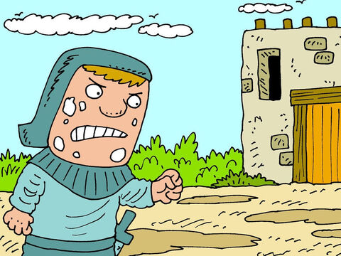 Lorsqu’il parvint devant la maison, il s’attendait à voir Élisée sortir et le saluer. “Comment ose-t-il! se dit Naaman. Ne sait-il pas qui je suis? Personne ne se permet de me faire attendre!” – Numéro de diapositive 13