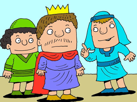L’un des serviteurs du roi fit cette suggestion: “Pourquoi n’enverrions-nous pas des hommes sur des chevaux pour aller voir? S’ils se font tuer, nous saurons qu’il s’agissait d’un piège.” – Numéro de diapositive 14
