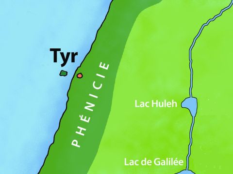 L’Éternel dit à Ezéchiel que le jugement arrivait sur la ville de Tyr, en Phénicie, au nord d’Israël. Tyr était un important centre de commerce, avec deux ports. Esaïe appela la ville “le marché des nations” (Esaïe 23:3). L’Éternel allait humilier le peuple de Tyr parce qu’ils étaient fiers de leur prospérité tandis que Jérusalem était tombée devant les Babyloniens. – Numéro de diapositive 2