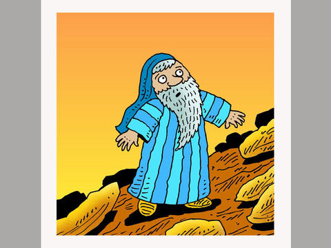 Dieu dit à Moïse de monter, seul, au sommet de la montagne afin de pouvoir lui parler. – Numéro de diapositive 3