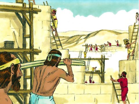 Il reconstruisit ensuite des villes près d’Ashdod et ailleurs parmi les Philistins. – Numéro de diapositive 5