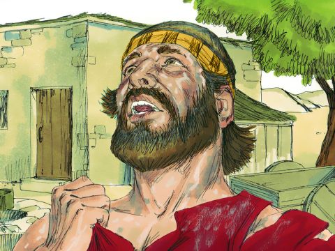 Le roi Ozias fut atteint de lèpre jusqu’à sa mort. Il vécut dans une maison séparée et fut banni du temple du Seigneut. – Numéro de diapositive 17